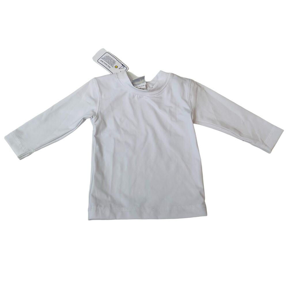 NWT Florence Eiseman 18M White Rashguard